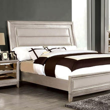 Load image into Gallery viewer, Golva E.King &amp; Queen Bed White &amp; Silver