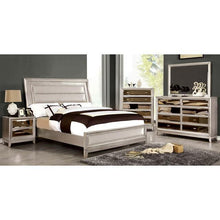 Load image into Gallery viewer, Golva E.King &amp; Queen Bed White &amp; Silver