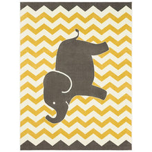 Load image into Gallery viewer, BARON 5&#39; X 8&#39;, Area Rug, Elephant, Yellow/Gray