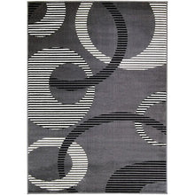 Load image into Gallery viewer, Blitar Brown Black, Brown Cream, &amp; Gray 5&#39; X 7&#39; Area Rug