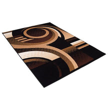 Load image into Gallery viewer, Blitar Brown Black, Brown Cream, &amp; Gray 5&#39; X 7&#39; Area Rug
