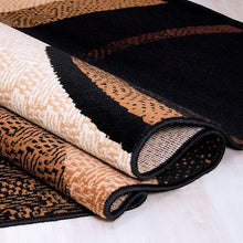 Load image into Gallery viewer, Blitar Brown Black, Brown Cream, &amp; Gray 5&#39; X 7&#39; Area Rug