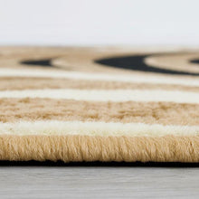 Load image into Gallery viewer, Blitar Brown Black, Brown Cream, &amp; Gray 5&#39; X 7&#39; Area Rug