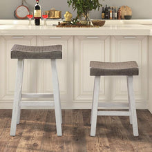 Load image into Gallery viewer, Biasca 29" Stool (2/CTN) White, Brown, &amp; Black