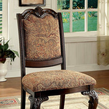 Load image into Gallery viewer, BELLAGIO Brown Cherry/Pattern Fabric Side Chair (2/CTN)