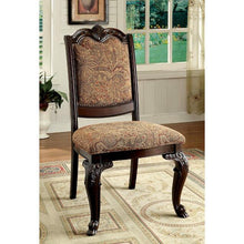 Load image into Gallery viewer, BELLAGIO Brown Cherry/Pattern Fabric Side Chair (2/CTN)