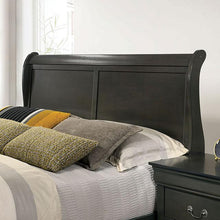 Load image into Gallery viewer, Louis Philippe Cal.King Bed Black &amp; Grey