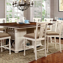 Load image into Gallery viewer, SABRINA Off White/Cherry Counter Ht. Table, Cherry &amp; White