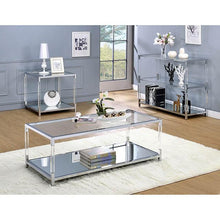 Load image into Gallery viewer, Ludvig Chrome/Clear Sofa Table