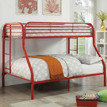 Load image into Gallery viewer, Opal Red Twin/Full Bunk Bed