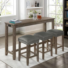 Load image into Gallery viewer, Caerleon 3 &amp; 4 Piece Counter Ht. Set Gray &amp; Blue