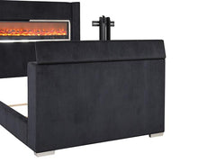 Load image into Gallery viewer, Sumter Bed Black &amp; Grey