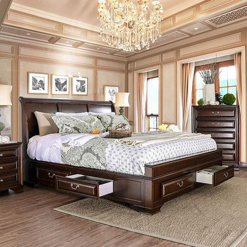 Brandt Brown Cherry Cal.King, E.King & Queen Bed