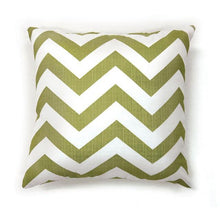 Load image into Gallery viewer, ZOE 22" X 22" Pillow, Green Chevron (2/CTN)