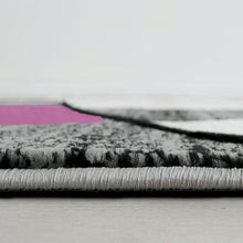 Load image into Gallery viewer, Niksar Gray/Purple 5&#39; X 7&#39; Area Rug