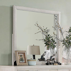 Berenice Mirror Espresso, Beige, & Brown