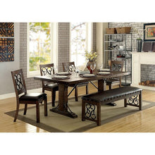 Load image into Gallery viewer, PAULINA Rustic Walnut/Espresso Bench
