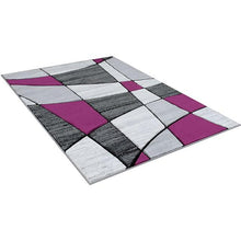 Load image into Gallery viewer, Niksar Gray/Purple 5&#39; X 7&#39; Area Rug