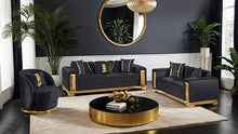 Load image into Gallery viewer, Valdosta Chair Black &amp; Beige