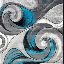 Load image into Gallery viewer, Niksar Turquoise 5&#39; X 7&#39; Area Rug