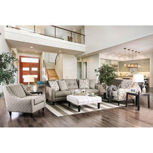 Load image into Gallery viewer, Dorset Light Gray/Pattern Square Chair