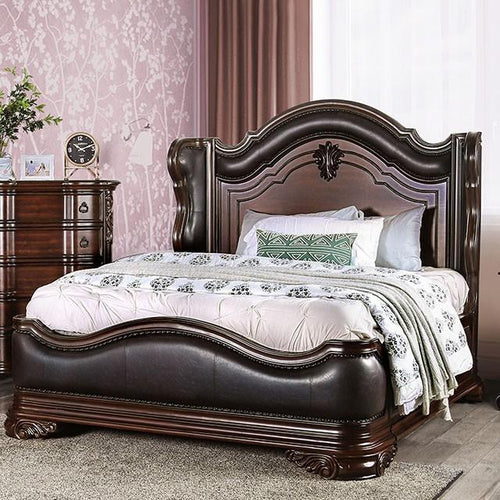 Arcturus Brown Cherry Cal.King & E.king Bed