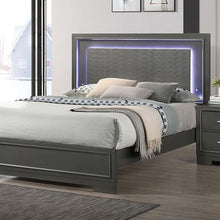 Load image into Gallery viewer, ALISON Cal.King, E.King, Full, Queen Bed, Dark Walnut