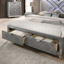 Load image into Gallery viewer, Emmeline Queen Bedroom Set Silver &amp; White