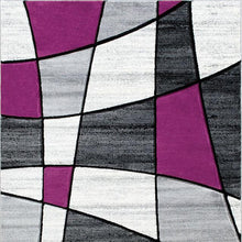 Load image into Gallery viewer, Niksar Gray/Purple 5&#39; X 7&#39; Area Rug