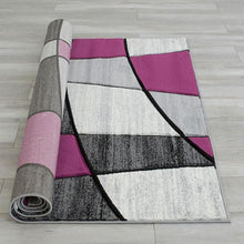 Load image into Gallery viewer, Niksar Gray/Purple 5&#39; X 7&#39; Area Rug