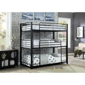 Olga I Antique Black Full/Full Bunk Bed