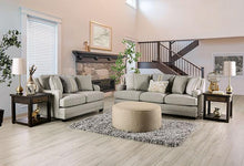 Load image into Gallery viewer, STEPHNEY Loveseat, Gray/Gold