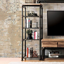 Load image into Gallery viewer, Kebbyll Antique Black/Natural Tone Pier Cabinet