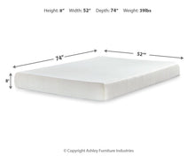 Load image into Gallery viewer, Chime 8 Inch Memory Foam Mattress in a Box