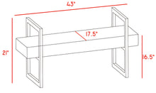 Load image into Gallery viewer, Olivia Pink Velvet Bench