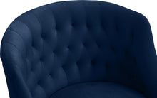 Load image into Gallery viewer, Arden Navy Velvet Office Chair
