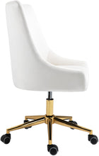 Load image into Gallery viewer, Karina Cream Velvet Office Chair