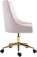 Load image into Gallery viewer, Karina Pink Velvet Office Chair