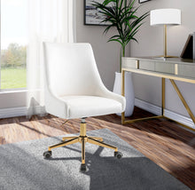Load image into Gallery viewer, Karina Cream Velvet Office Chair