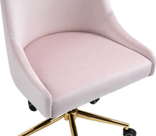Load image into Gallery viewer, Karina Pink Velvet Office Chair