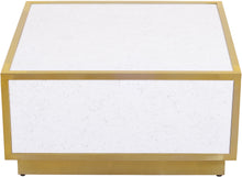 Load image into Gallery viewer, Glitz White Faux Marble Coffee Table