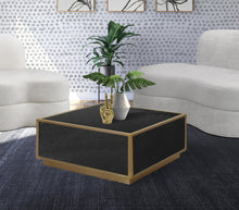 Load image into Gallery viewer, Glitz Black Faux Marble Coffee Table