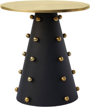 Load image into Gallery viewer, Raven Black / Gold End Table