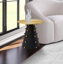Load image into Gallery viewer, Raven Black / Gold End Table