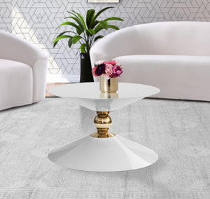 Malia White / Gold Coffee Table