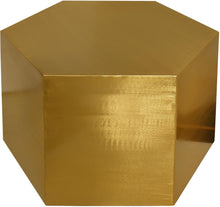 Load image into Gallery viewer, Hexagon Brushed Gold Coffee Table