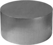 Load image into Gallery viewer, Cylinder Brushed Chrome Coffee Table