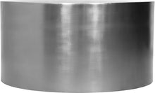 Load image into Gallery viewer, Cylinder Brushed Chrome Coffee Table
