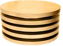 Load image into Gallery viewer, Levels Brushed Gold Coffee Table