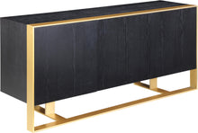 Load image into Gallery viewer, Sherwood Black Wood Sideboard/Buffet